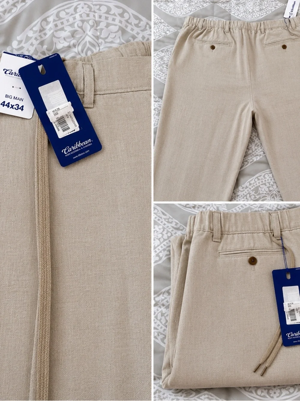 Caribbean Men’s Beige Corduroy Pants